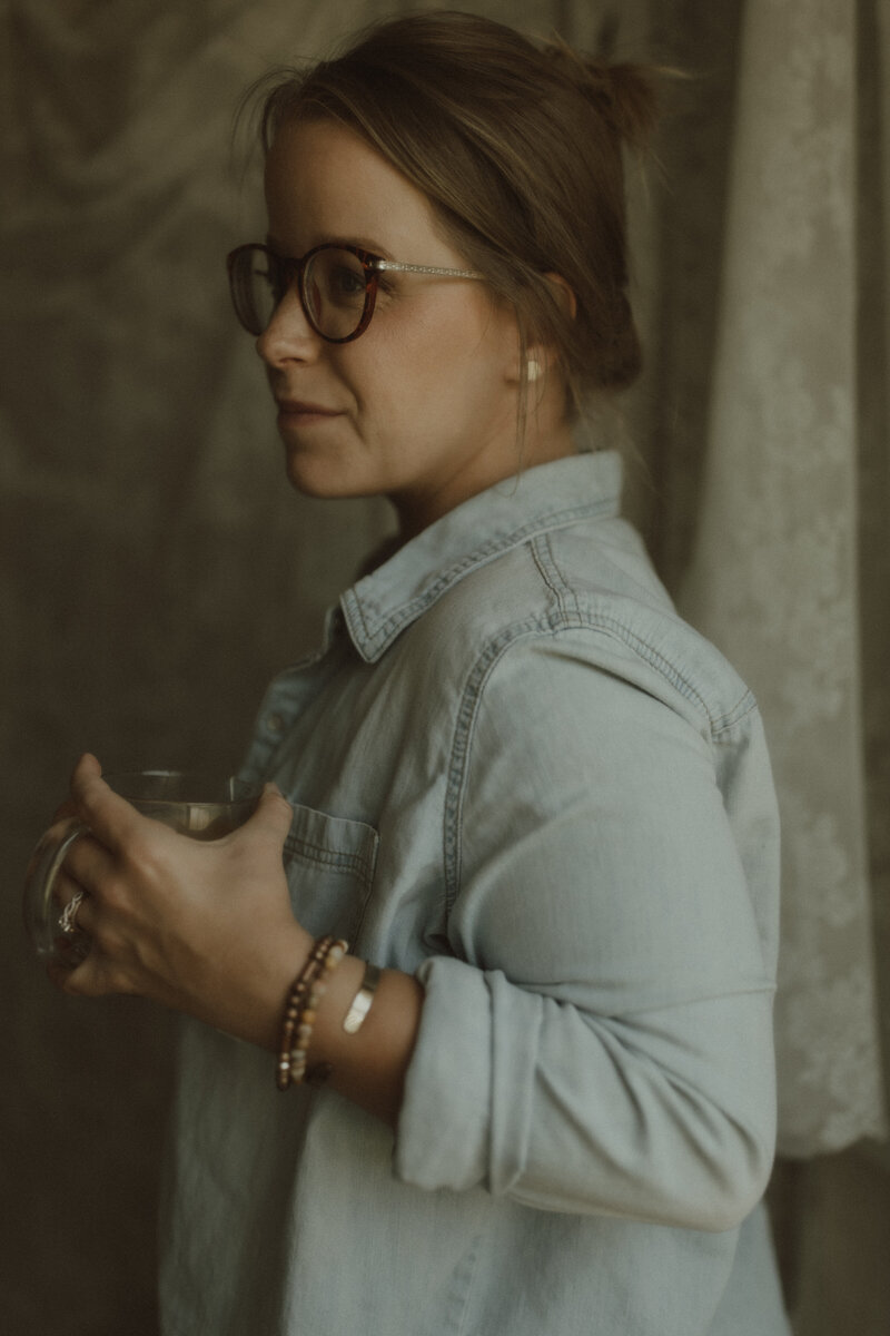 Brittany Fitch, the laid back and enthusiastic founder of Larks Atelier, a luxury web design studio for wedding creatives.