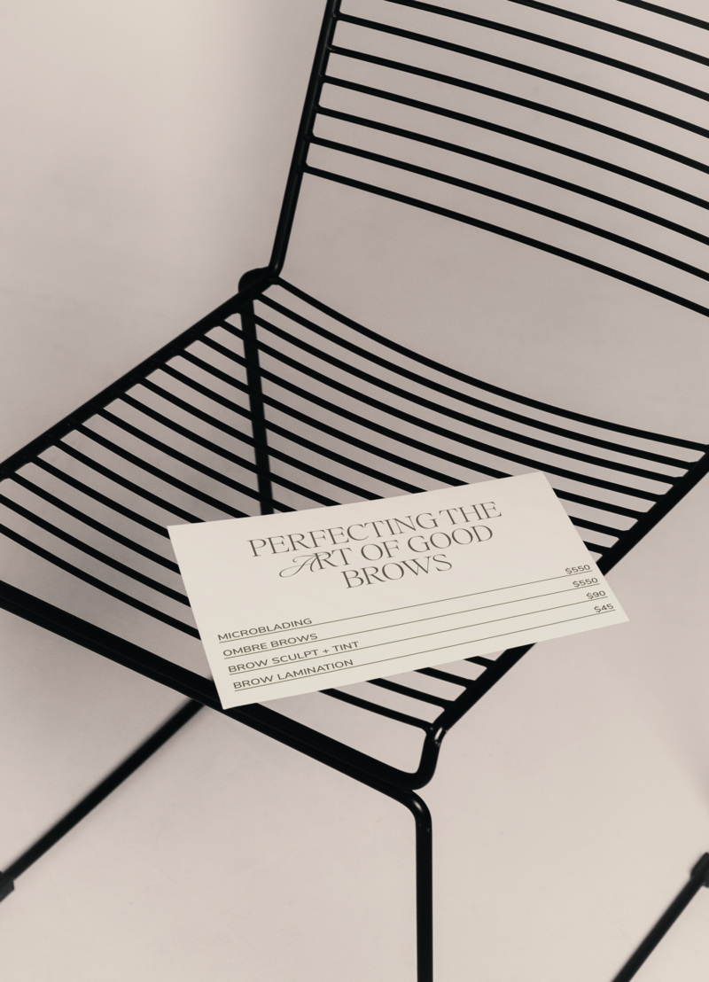 Skin care business cards