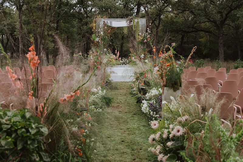 garden party inspired wedding flatlay