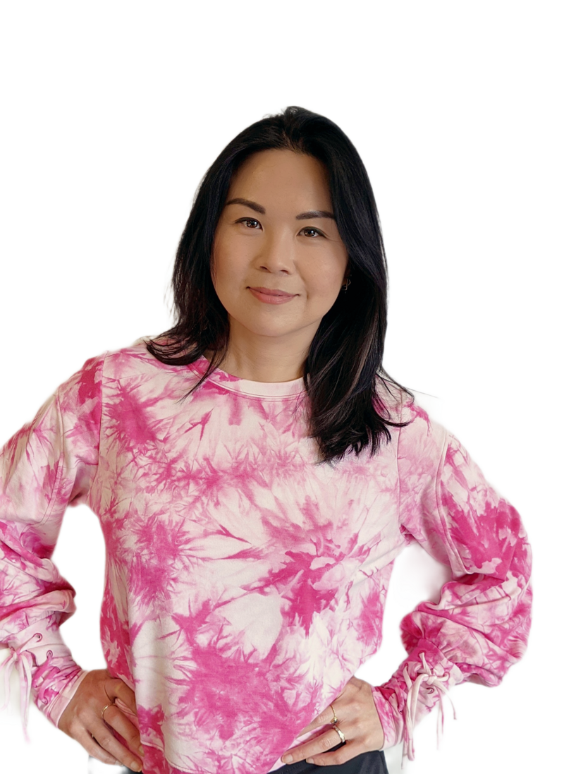 pink jumper no background