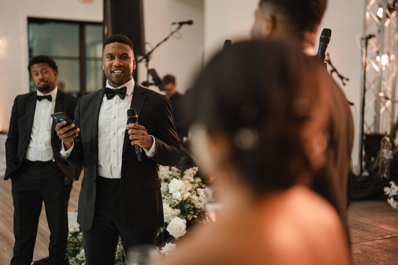 This best man gave the bride and groom a night to remember with an unforgettable wedding toast