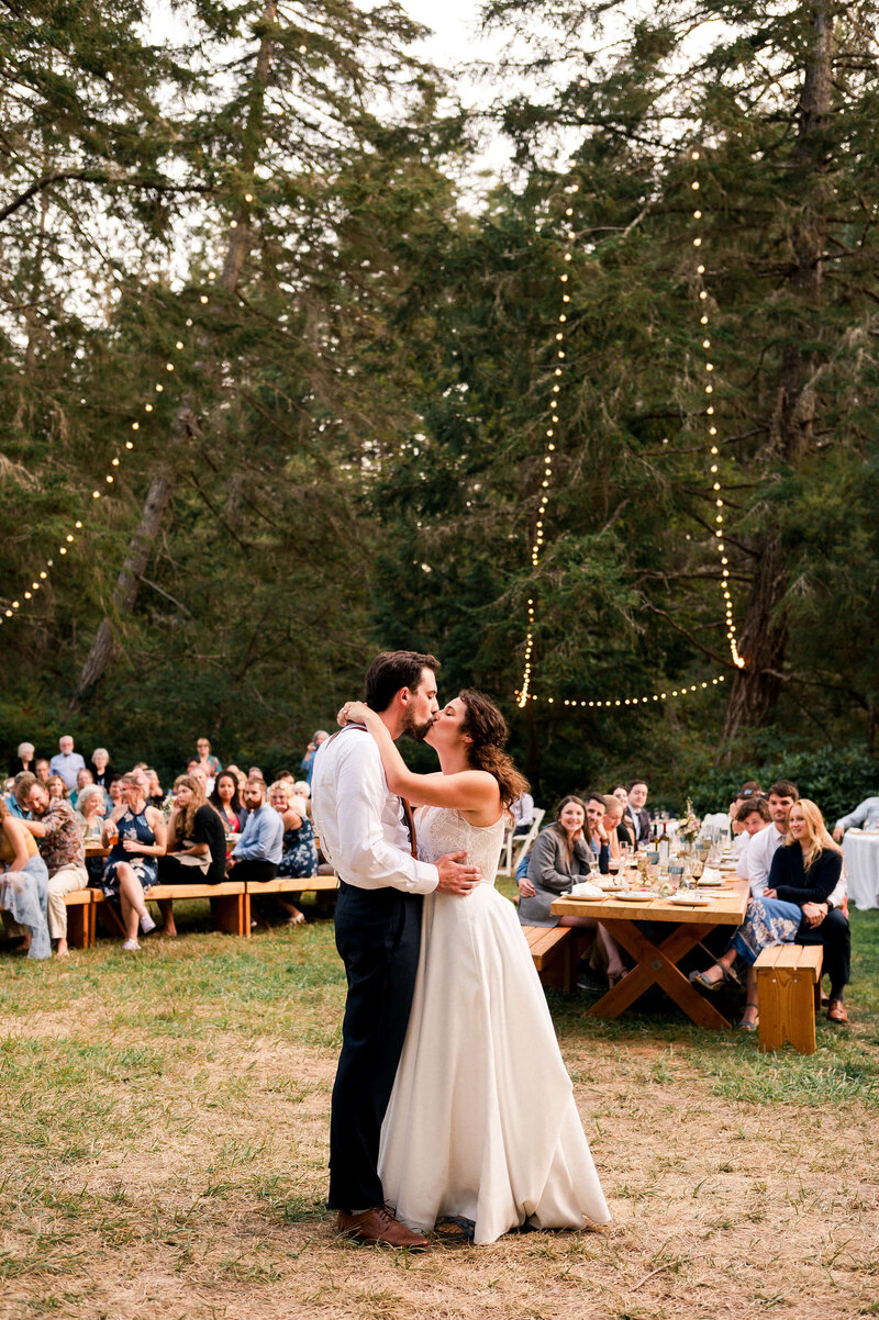 Bride and Groom Dancing
