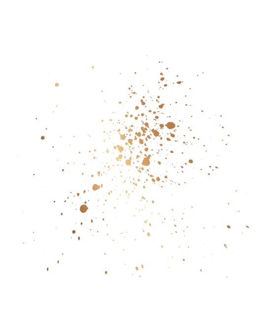 gold paint splatter