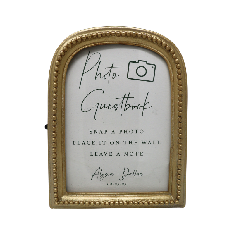 PIPER Arch Beaded Gold Frame