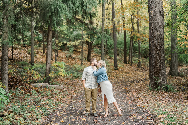 Canton Garden Center in Ohio Fall Engagement Session