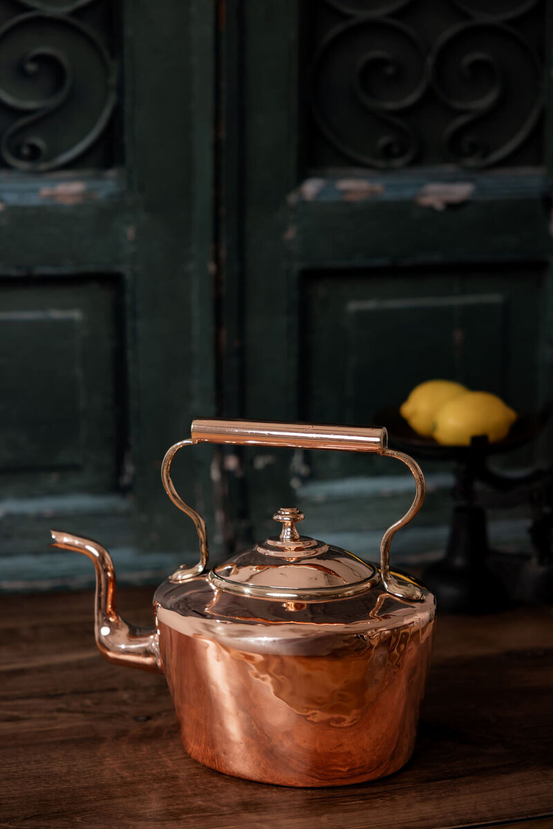 Antique English Oval Tea Kettle, C. 1850 4