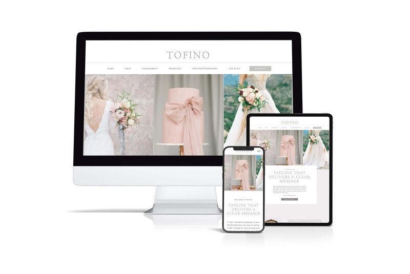 Tofino Showit website template