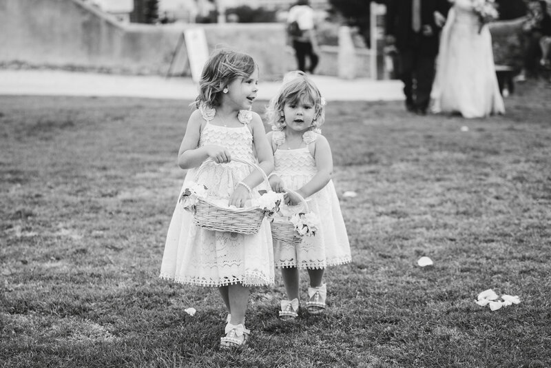flower girls at a wedding