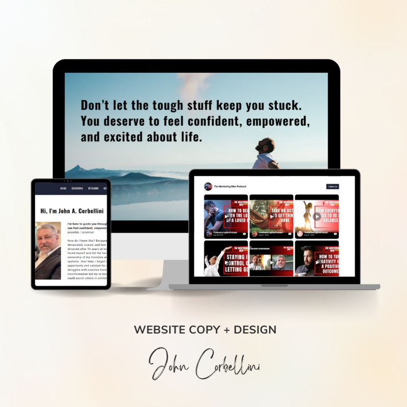 John Corbellini Website Copy + Design