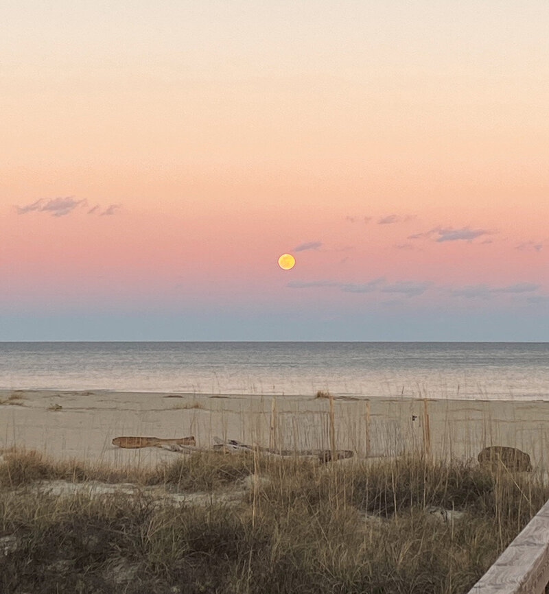 Sunset on the beach