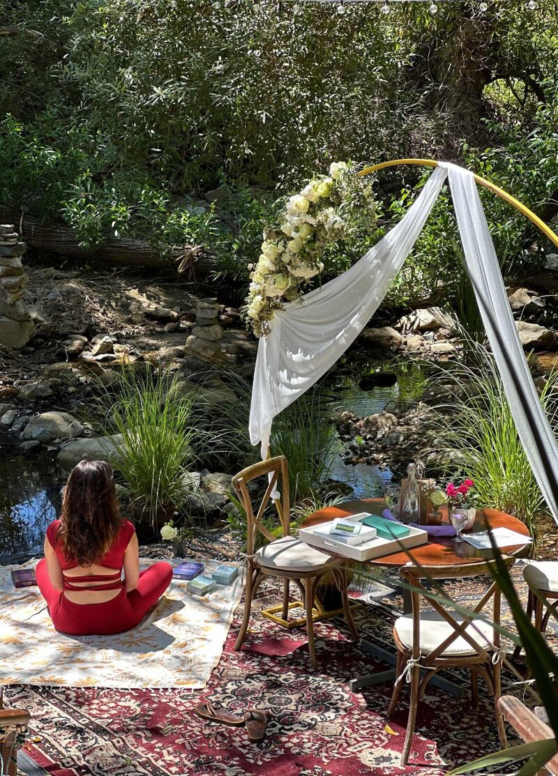 Outside by the creek