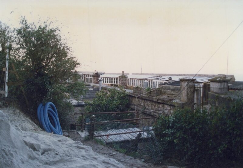 The top of the fort while being renovated in 1988