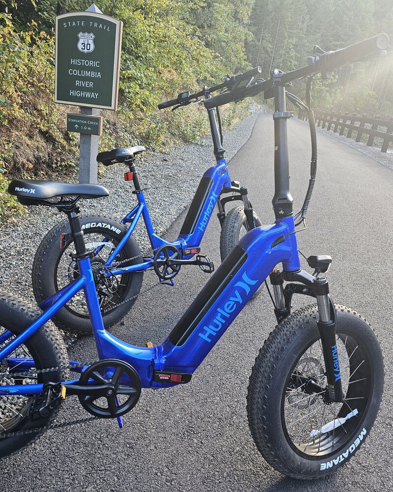 Experience a piece of history as you ride past remnants of Highway Route 30 with The Gorge E-Bike Adventure Rentals at Viento State Park