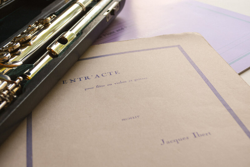 Flute with Sheet Music 2 edited-1 | Sarah Weisbrod, Flutist & Teaching Artist