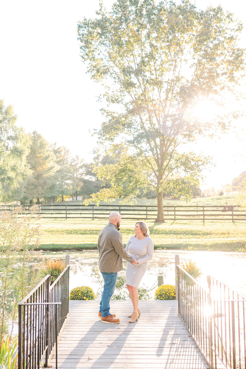 Surprise engagement proposal in downtown DC at the pedestrian mall, capturing a joyful moment