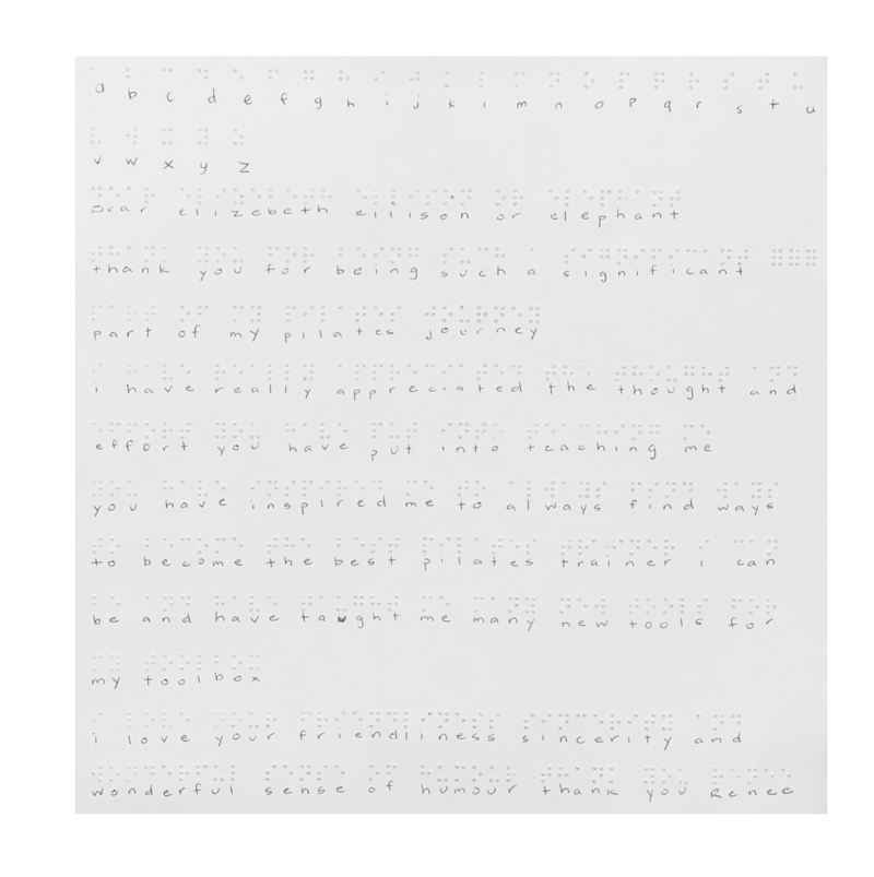 braille testimonial for Pilates Mentors lead instructors 