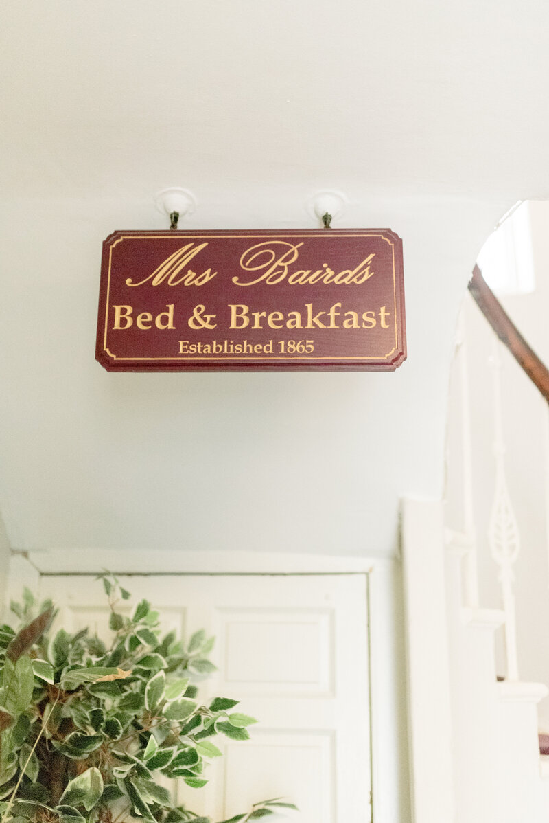 Mrs Baird's B&B Inverness from Outlander in Falkland Scotland