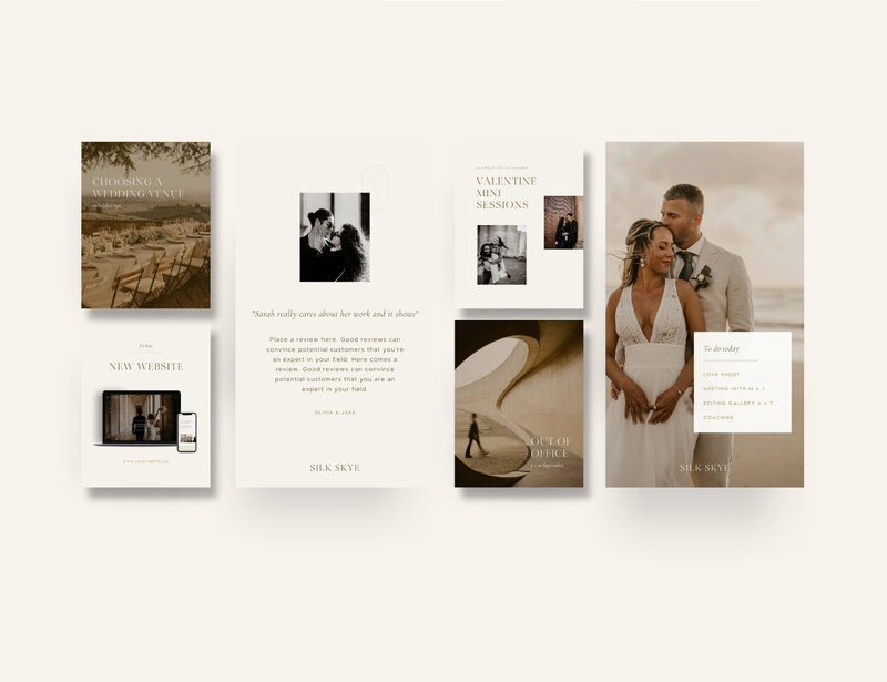 Elegant Instagram templates 4:5 Silk Skye 4