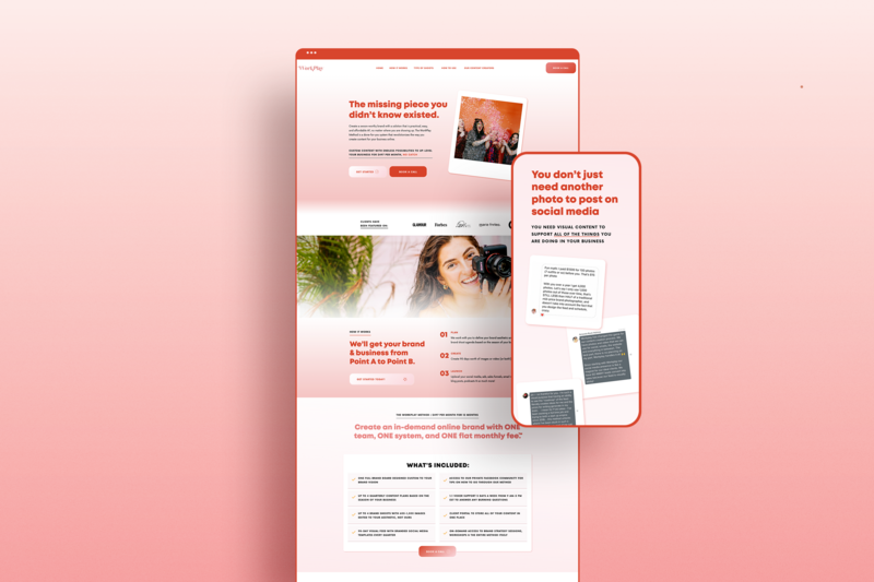 Clean, clear, smart website design with concise copy and red accents designed by Knoxville ShowIt web design agency Liberty Type