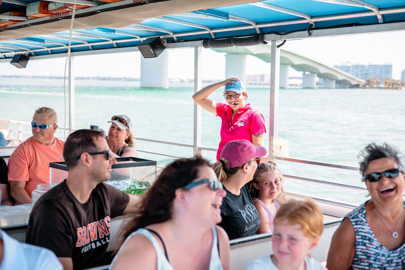 Lifestyle photo for eco-boat tour company in Sarasota, Florida