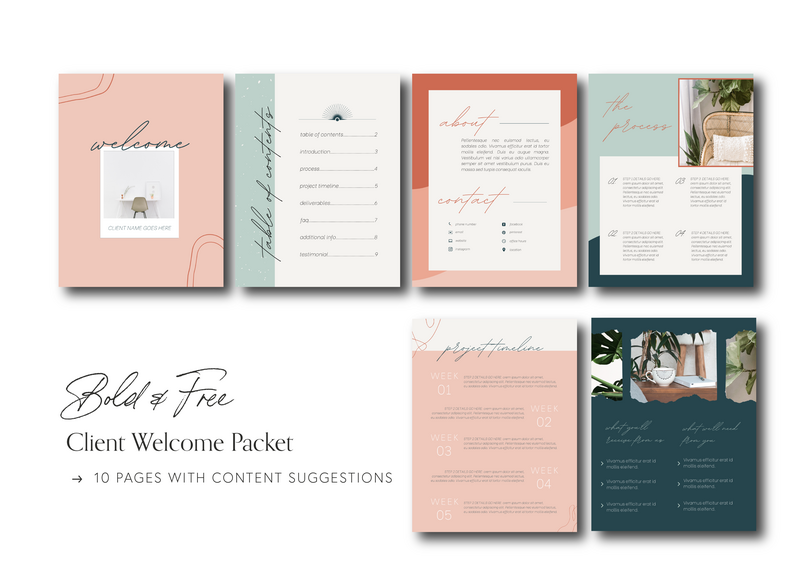 Canva Welcome Packet Template