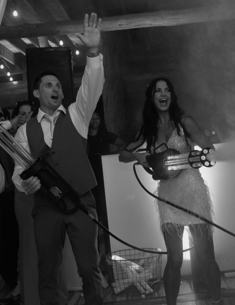 High-energy wedding reception with custom effects and immersive entertainment by Continuum DJs