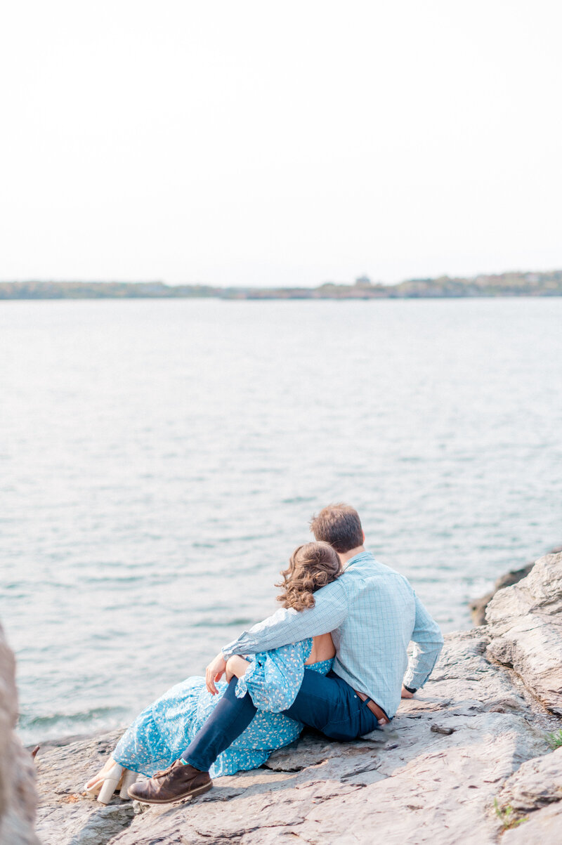 Newport couple laying down