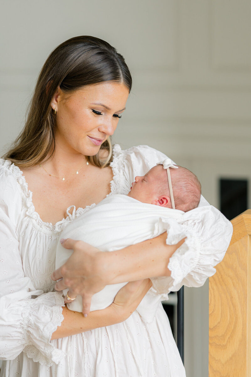 mama holding newborn