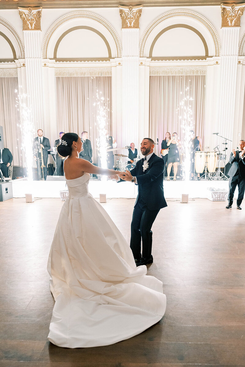 Elegant and epic summer at a Palatial Ballroom with European Ambiance | Ballroom at the Ben | Philadelphia PA | Denise Marie Photography | Editorial Wedding Photographer based in Philadelphia PA