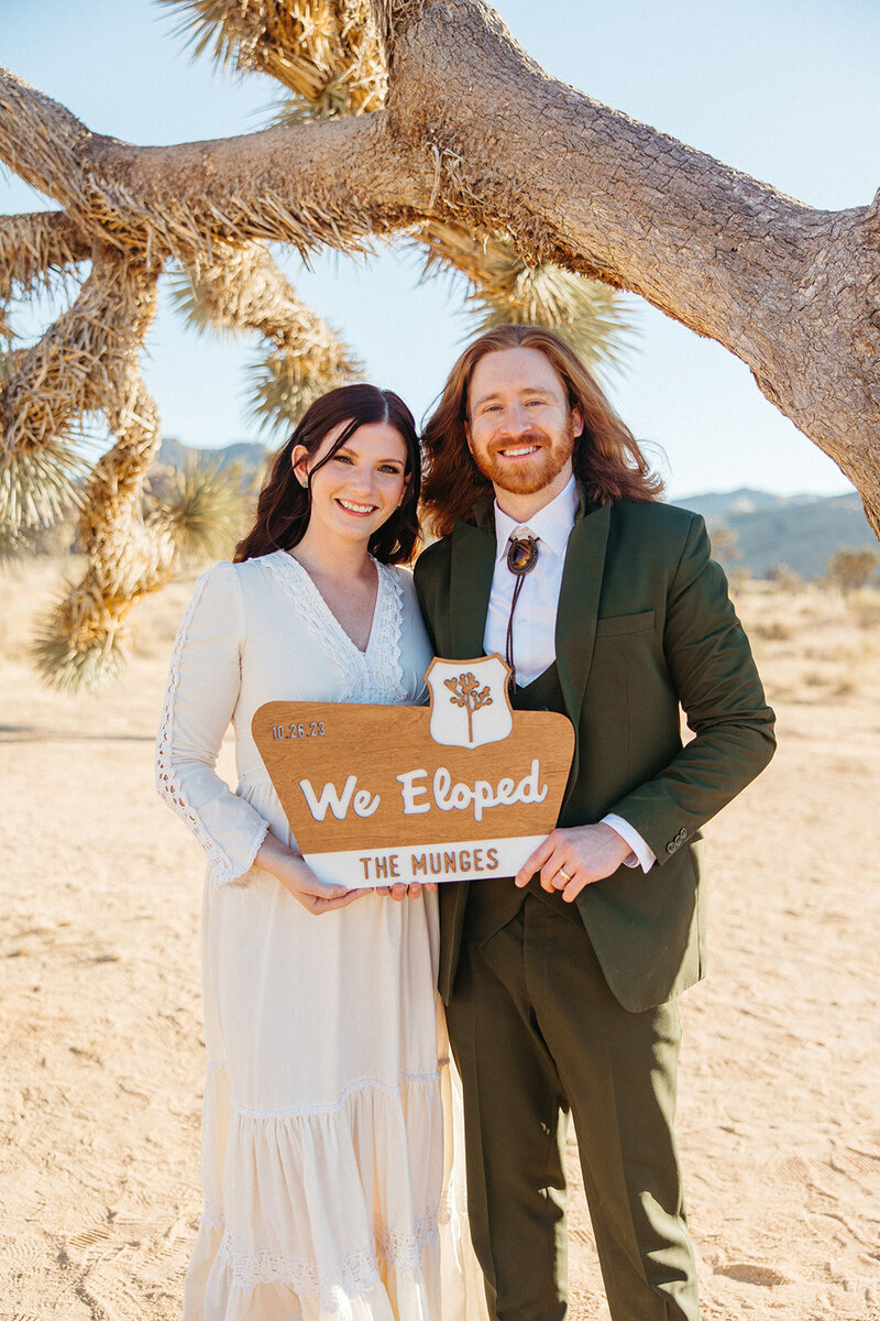 Joshua tree elopement photographer
