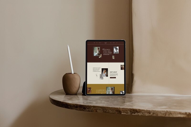 website template for luxury wedding photographer