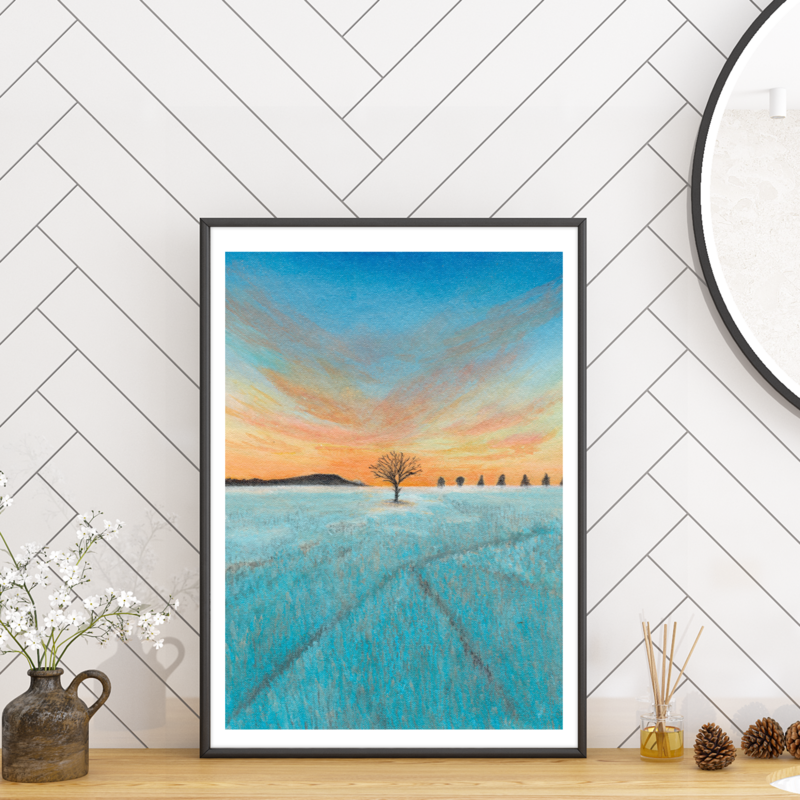 Emele Lone Tree Small painting 2