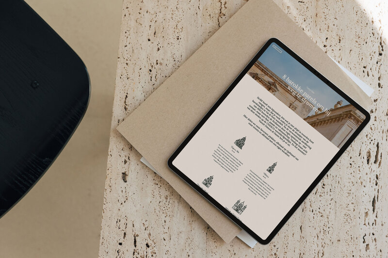 Instagram feed ontwerp van Gala Architecten op telefoon