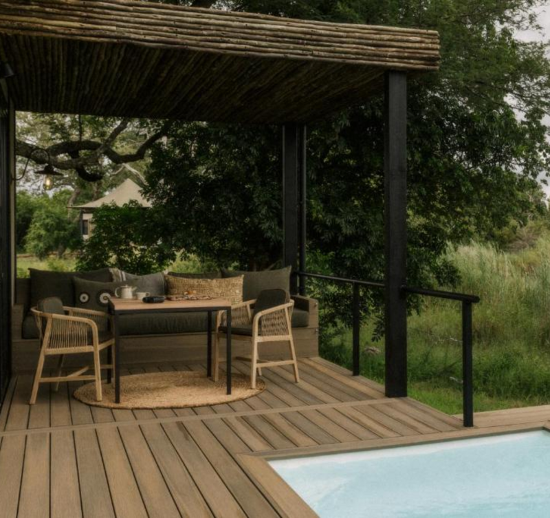 Luxury Outdoor Plunge Pool at Zambezi Sands by Batoka