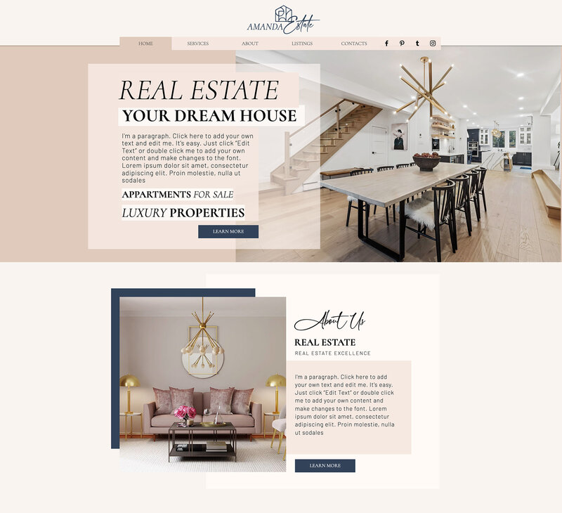 luxury real estate website templates