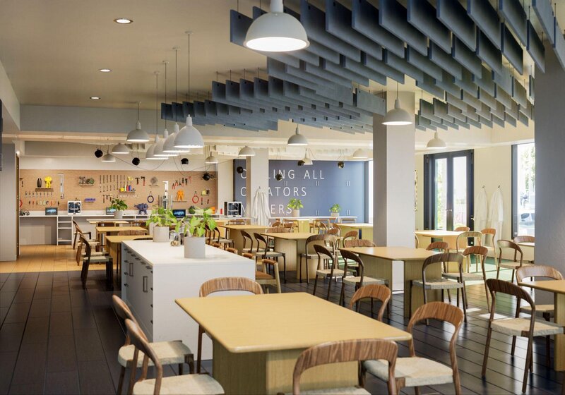 Catchlight Crossings Makers Space Rendering 1