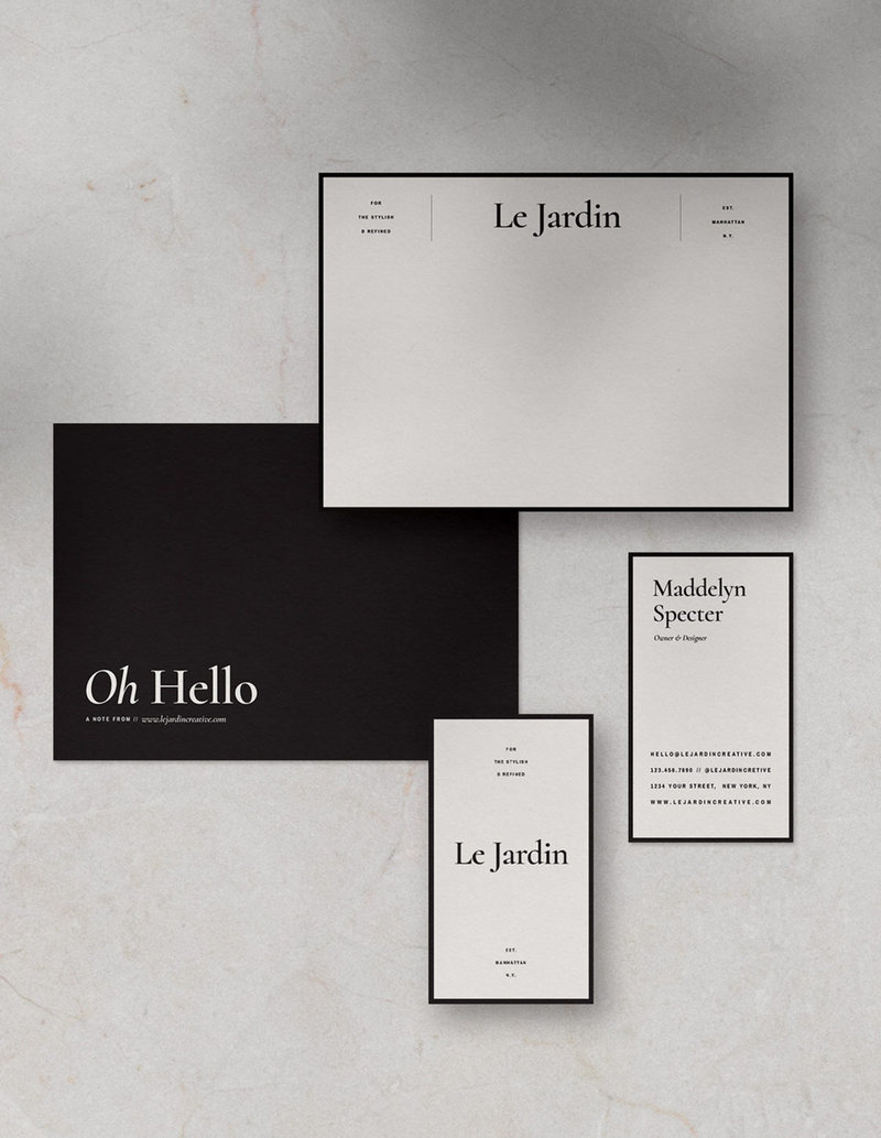 Easy to edit, customizable and stylish stationery templates for Canva and PHotoshop