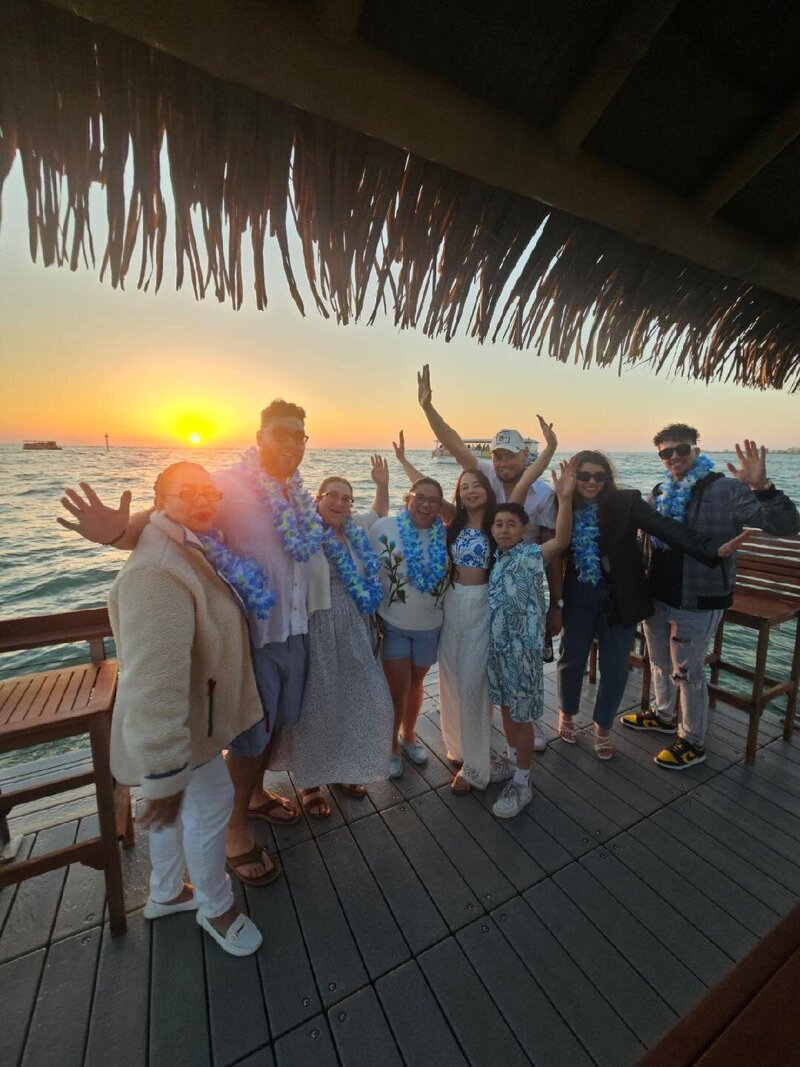 Sunset charter family cruise Levique tours