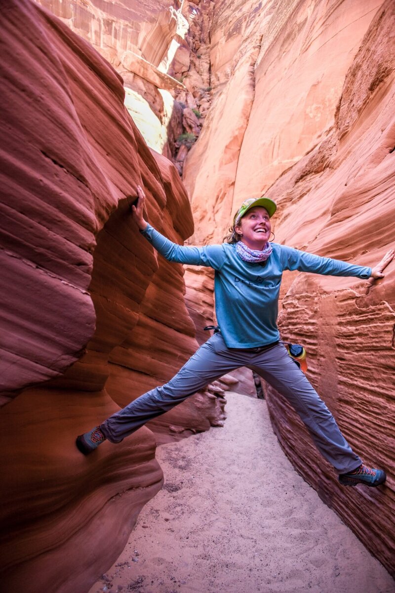 The interplay of light and shadow within Antelope Canyon, creating dramatic, sculptural shapes and intricate designs on the canyon walls.