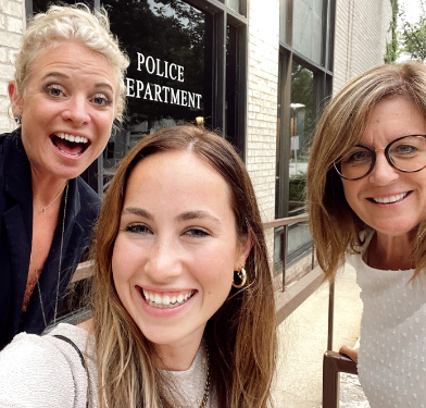 selfie of 3 women