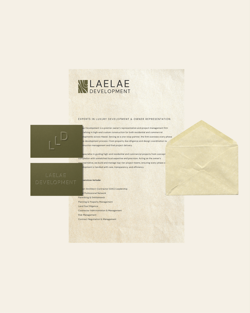 Custom professional branding and web design on laptop screen