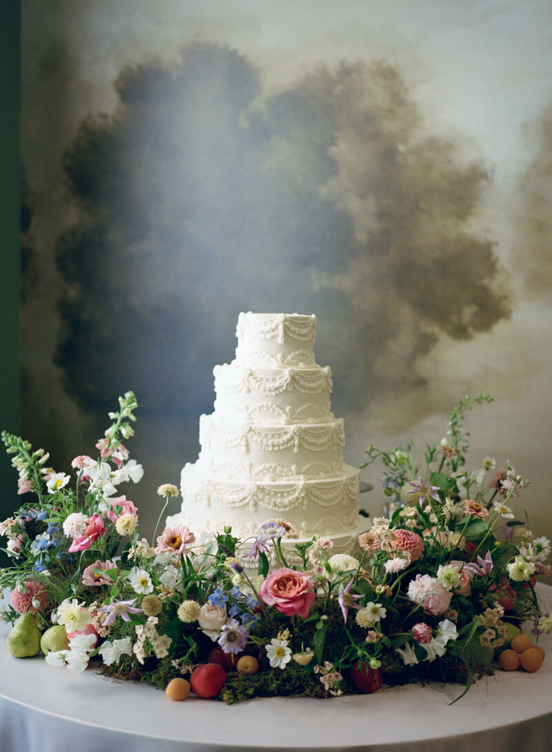 Wedding at The Farrell with colorful florals in Birmingham, AL