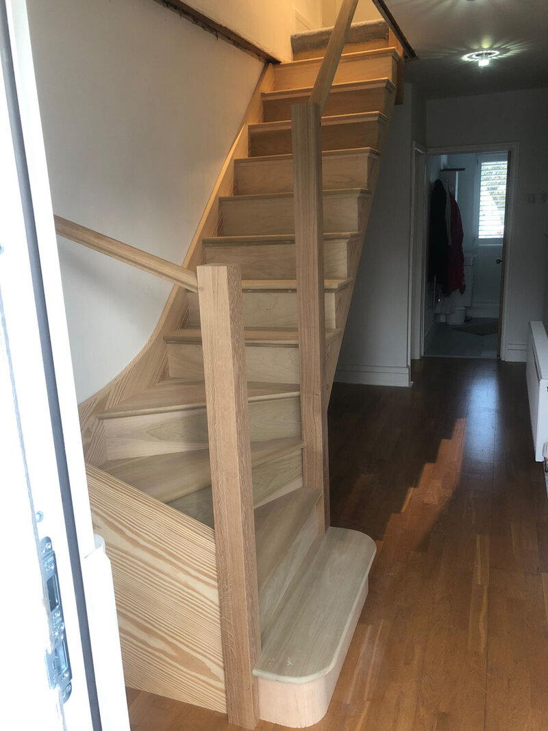 Custom Wooden Staircase South Hams Devon