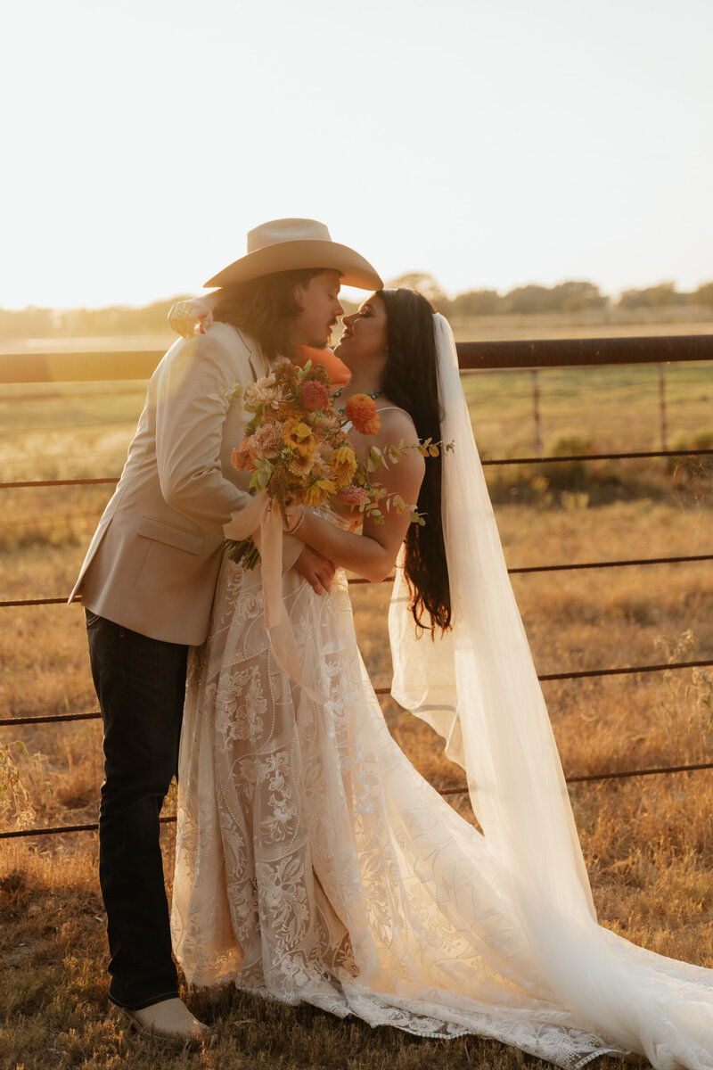 bride posing by windows