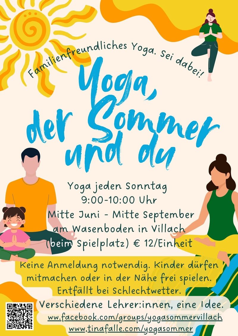 Yoga, der Sommer und du am Wasenboden in Villach