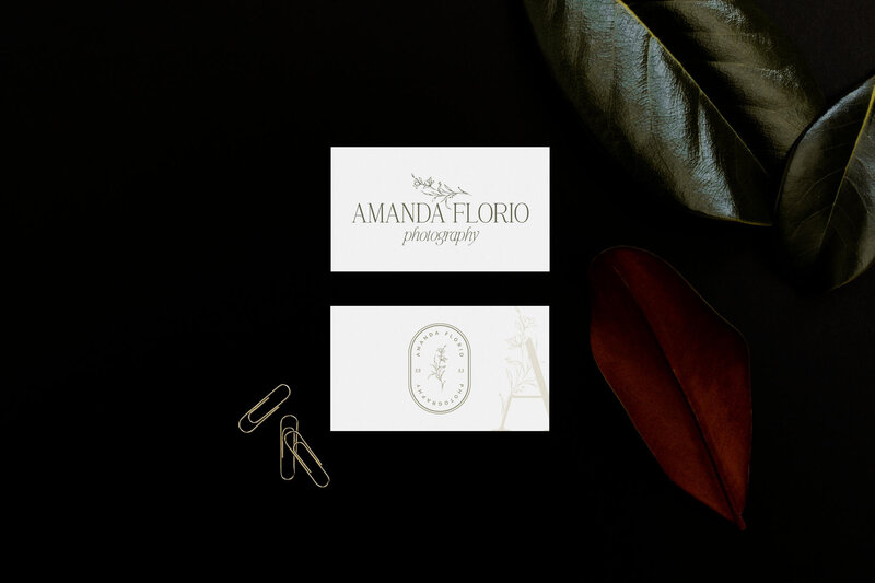 Mockup of logos by brand designer for photographers Palme Design Co