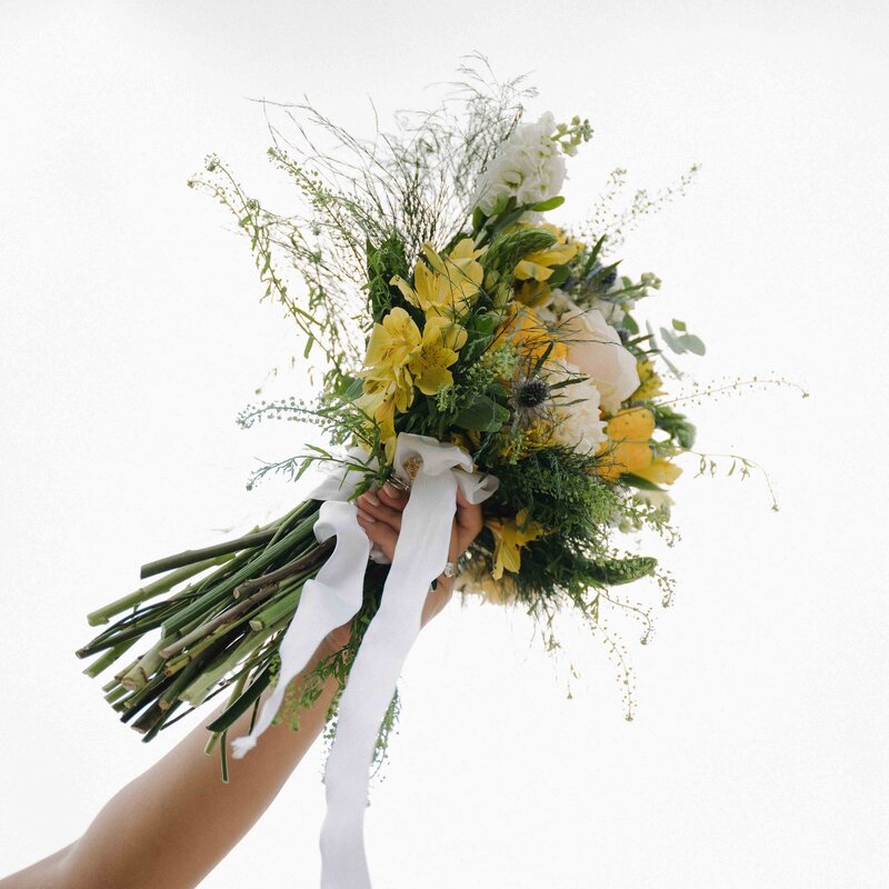 Wedding floral details at Chapel Dulcinea