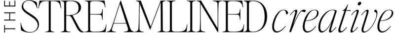 Main Logo Black - The Streamlined Creative by Stephanie Taale - Business Coach, Client Experience and Systems Strategist for brand and website designers