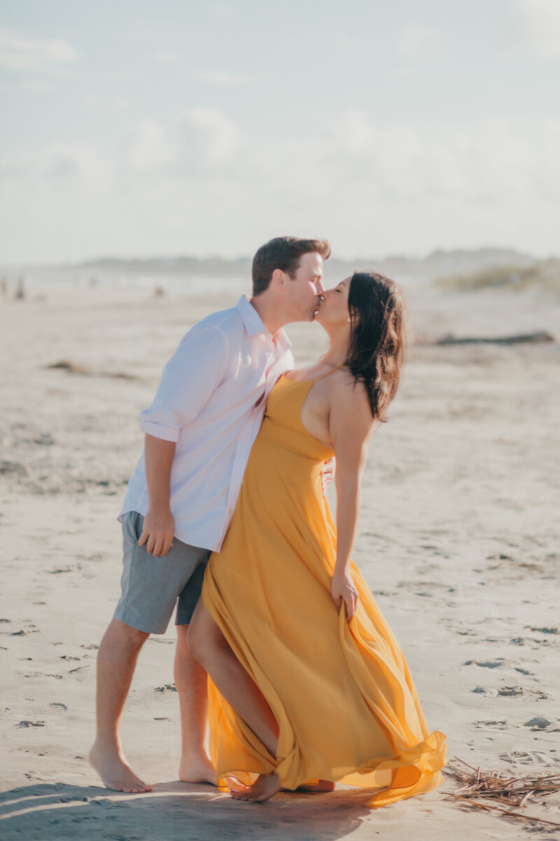 engagement bride and groom savannah georgia tybee island