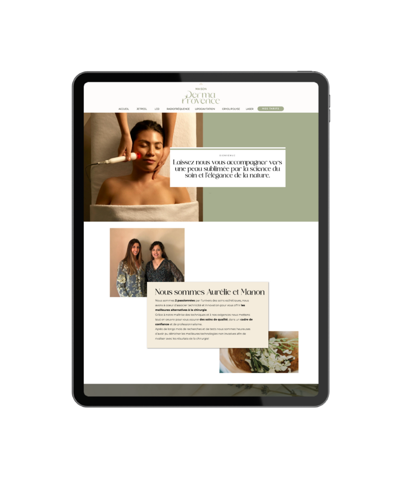 site internet de maison derma provence